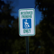 Handicap Reserved Parking Aluminum Sign (Diamond Reflective)