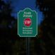 Stop Private Driveway Aluminum Sign (HIP Reflective)