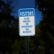 Visitors Please Ring Bell Aluminum Sign (EGR Reflective)