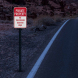 Private Property Dead End Road Aluminum Sign (EGR Reflective)