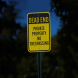 Dead End No Trespassing Sign Aluminum Sign (EGR Reflective)