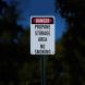 Danger Propane Storage Area Aluminum Sign (EGR Reflective)