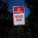 No Trespassing Private Road Aluminum Sign (EGR Reflective)