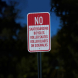 No Skateboarding & Bicycles Aluminum Sign (HIP Reflective)