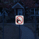 No Hunting Symbol Aluminum Sign (HIP Reflective)
