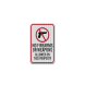 No Firearms Or Weapons Aluminum Sign (EGR Reflective)