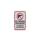 No Firearms Or Weapons Aluminum Sign (HIP Reflective)