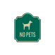 No Pets Symbol Aluminum Sign (HIP Reflective)