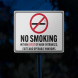 California No Smoking Aluminum Sign (Diamond Reflective)