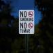 Bilingual No Smoking Aluminum Sign (EGR Reflective)