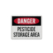 Pesticide Storage Area Aluminum Sign (EGR Reflective)