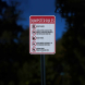 Dumpster Rules No Appliances Aluminum Sign (HIP Reflective)