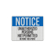 Unauthorized Persons Not Permitted Decal (EGR Reflective)