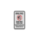 No Drugs Guns School Zone Aluminum Sign (EGR Reflective)