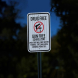 No Drugs Guns School Zone Aluminum Sign (HIP Reflective)