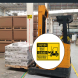 Bilingual Forklift Traffic Decal (Non Reflective)