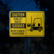 Bilingual Forklift Traffic Aluminum Sign (EGR Reflective)