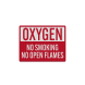 Oxygen No Smoking, No Open Flames Decal (EGR Reflective)