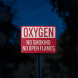 Oxygen No Smoking, No Open Flames Aluminum Sign (EGR Reflective)