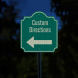 Custom Directions Palladio Aluminum Sign (HIP Reflective)