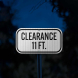 Low Clearance 11 Ft Aluminum Sign (EGR Reflective)