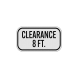 Low Clearance 8 Ft Aluminum Sign (Diamond Reflective)