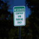 Reserved Company Van Parking Only Aluminum Sign (Diamond Reflective)