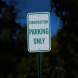 Reserved Construction Parking Only Aluminum Sign (HIP Reflective)
