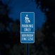 California Combination Handicap Aluminum Sign (HIP Reflective)