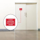 Bilingual Elevator Machine Room Access Decal (Non Reflective)