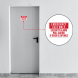 Emergency Exit Only Security Alarm Decal (Non Reflective)