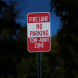 Fire Lane No Parking Aluminum Sign (HIP Reflective)