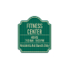 Fitness Center Aluminum Sign (HIP Reflective)
