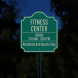 Fitness Center Aluminum Sign (HIP Reflective)