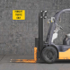 Forklift Traffic Only Decal (Non Reflective)