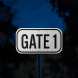 Gate Id Warning Aluminum Sign (EGR Reflective)