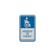 Handicap Or Elderly Aluminum Sign (HIP Reflective)