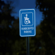 ADA Handicapped Parking Aluminum Sign (Diamond Reflective)