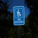 Van Accessible Parking Aluminum Sign (Diamond Reflective)