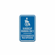 Bilingual Handicapped Reserved Parking Aluminum Sign (EGR Reflective)