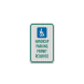 Handicap Parking Permit Aluminum Sign (EGR Reflective)