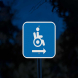 Handicap Symbol Aluminum Sign (Diamond Reflective)