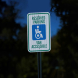 Reserved Parking Van Accessible Aluminum Sign (HIP Reflective)