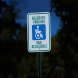 Reserved Parking Van Accessible Aluminum Sign (Diamond Reflective)