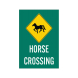 Horse Crossing Corflute Sign (Non Reflective)