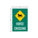 Horse Crossing Corflute Sign (Reflective)