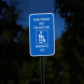 ADA Permit Parking Only Aluminum Sign (Diamond Reflective)