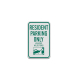 Parking Reserved Towing Aluminum Sign (Diamond Reflective)