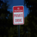 No Trespassing Private Drive Aluminum Sign (EGR Reflective)