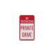 No Trespassing Private Drive Decal (EGR Reflective)